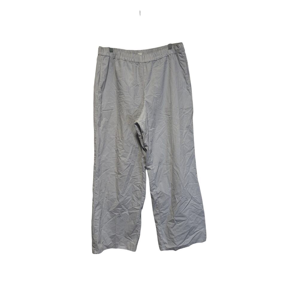 H&M Blue White Striped Elastic Waist Pants - Picture 2 of 8